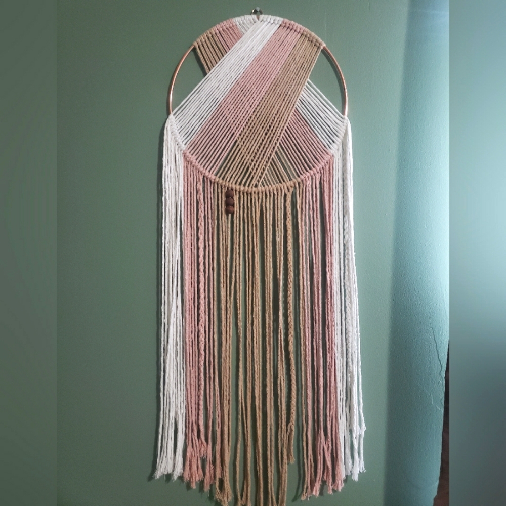 Boho Wall Hanging with Fringe